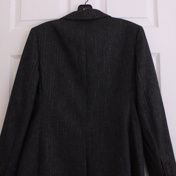 J. Crew Collection Nipped-in Blazer in Pinstripe Italian Wool Metallic Threads - Picture 10 of 15